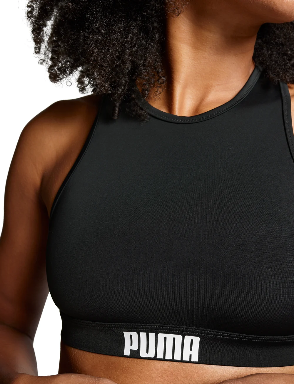 Puma Swim - PUMA SWIM WOMEN RACERBACK TOP 1P - sportsbadetøj - black - 4