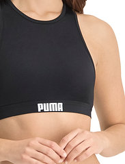 Puma Swim - PUMA SWIM WOMEN RACERBACK SWIM TOP - bandeau-bikini - black - 5