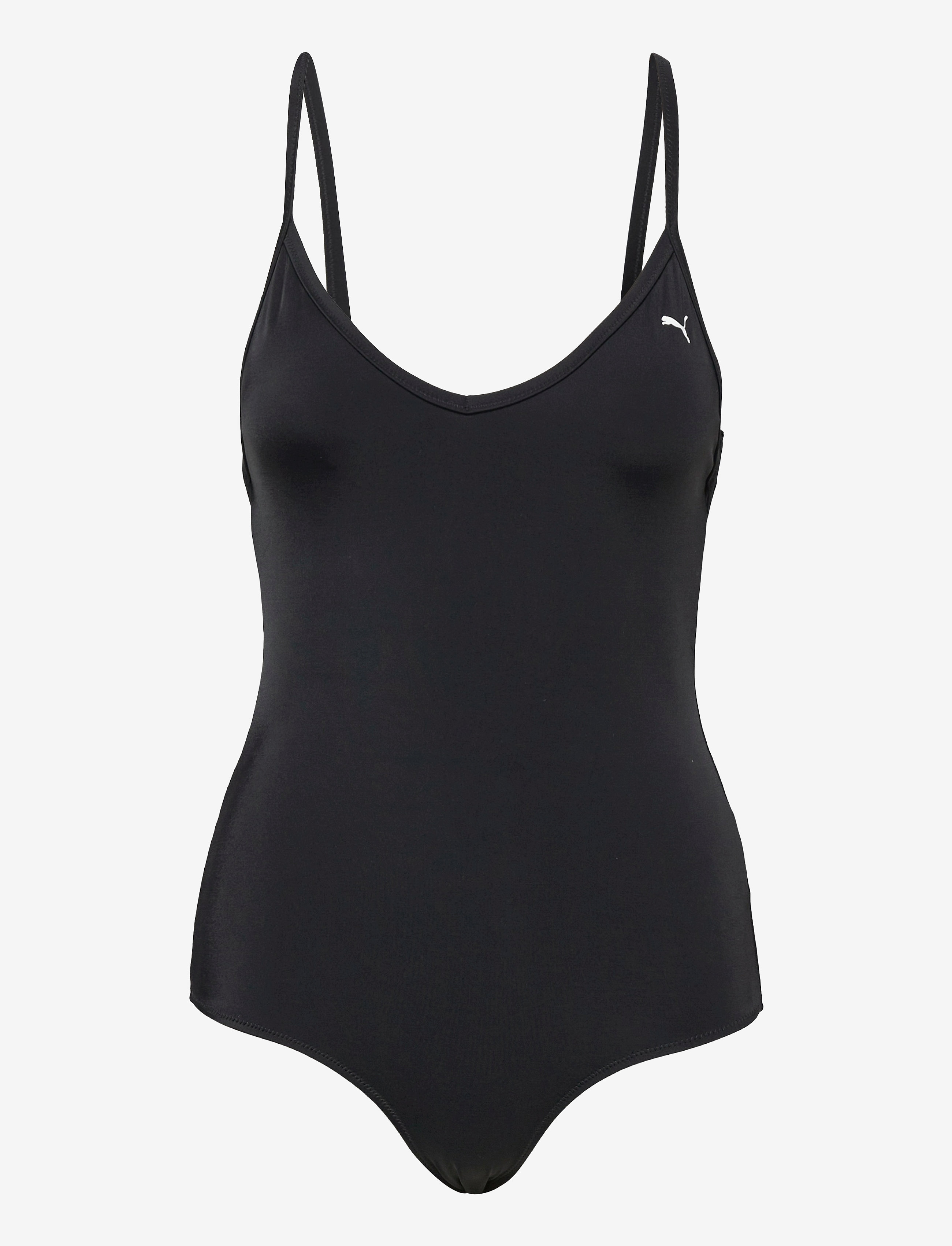 PUMA SWIM Puma Swim Damen Vneck Gefüttert Badeanzug 1P Schwarz - XS - Damen