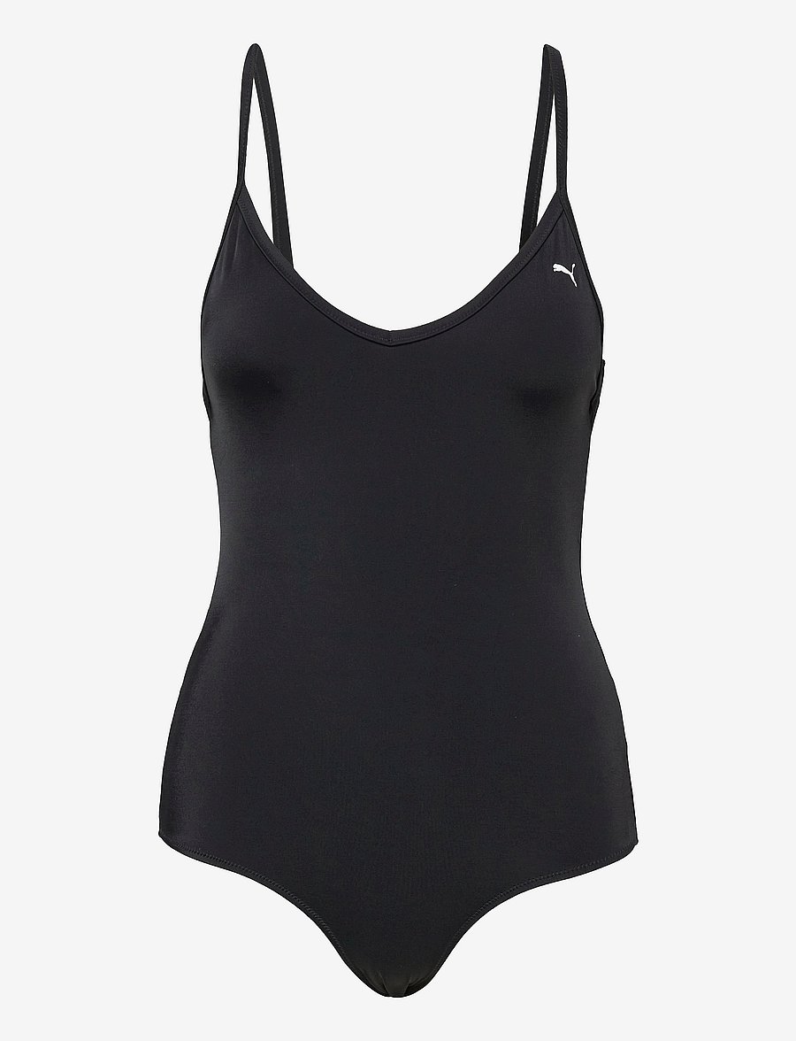 Puma Swim - PUMA SWIM WOMEN VNECK PADDED SWIMSUIT 1P - sport-bademode - black - 1
