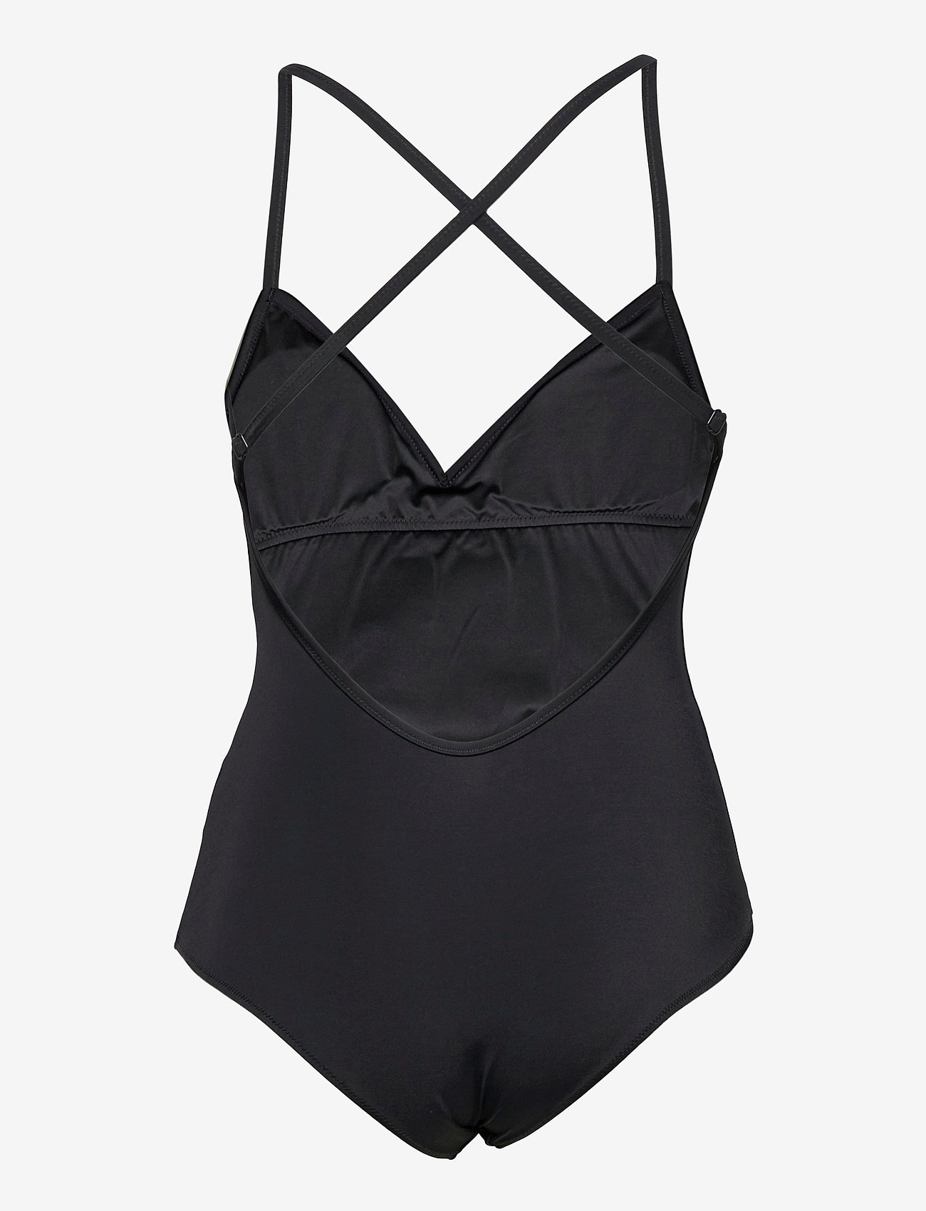 Puma Swim - PUMA SWIM WOMEN VNECK PADDED SWIMSUIT 1P - sportsbadetøj - black - 2