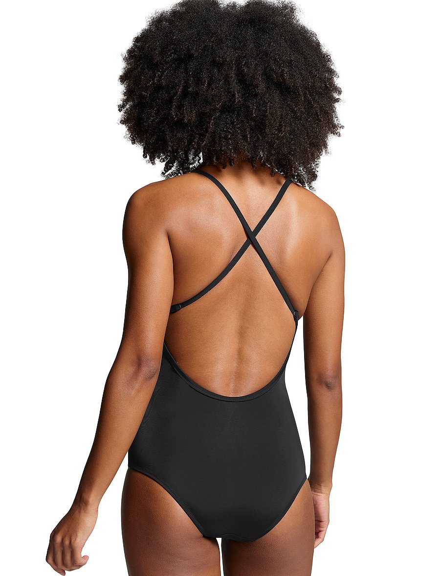 Puma Swim - PUMA SWIM WOMEN VNECK PADDED SWIMSUIT 1P - sport-bademode - black - 3