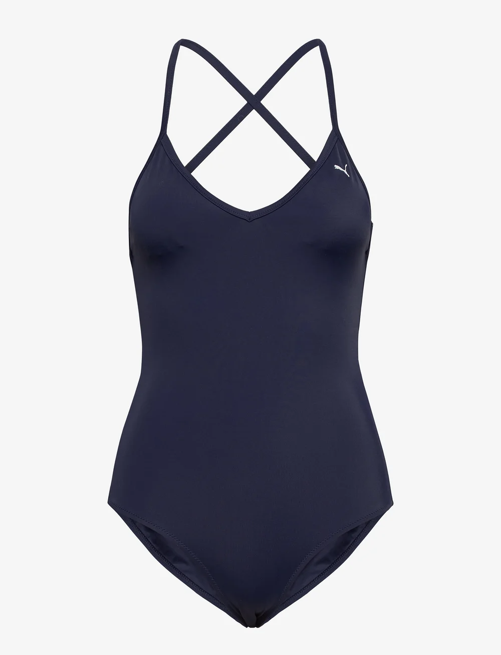 Puma Swim - PUMA SWIM WOMEN VNECK PADDED SWIMSUIT 1P - sportiga badkläder - navy - 1