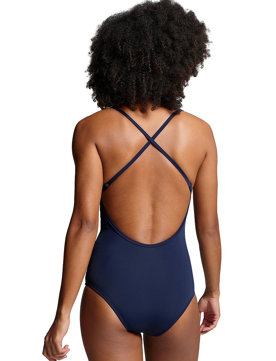 Puma Swim - PUMA SWIM WOMEN VNECK PADDED SWIMSUIT 1P - maillots 1 pièce - navy - 4