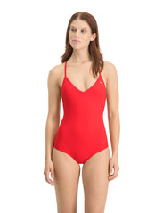 Puma Swim - PUMA SWIM WOMEN V-NECK CROSSBACK SW - swimsuits - red - 2
