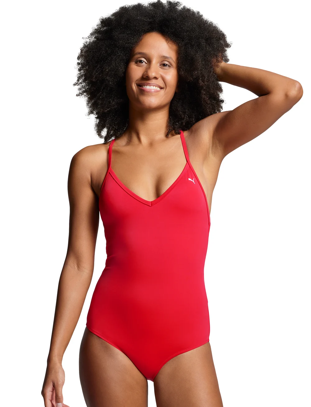 Puma Swim Puma Swim Women Vneck Padded Swimsuit 1p Swimsuits Boozt