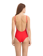 Puma Swim - PUMA SWIM WOMEN V-NECK CROSSBACK SW - swimsuits - red - 7