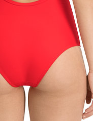 Puma Swim - PUMA SWIM WOMEN V-NECK CROSSBACK SW - swimsuits - red - 9