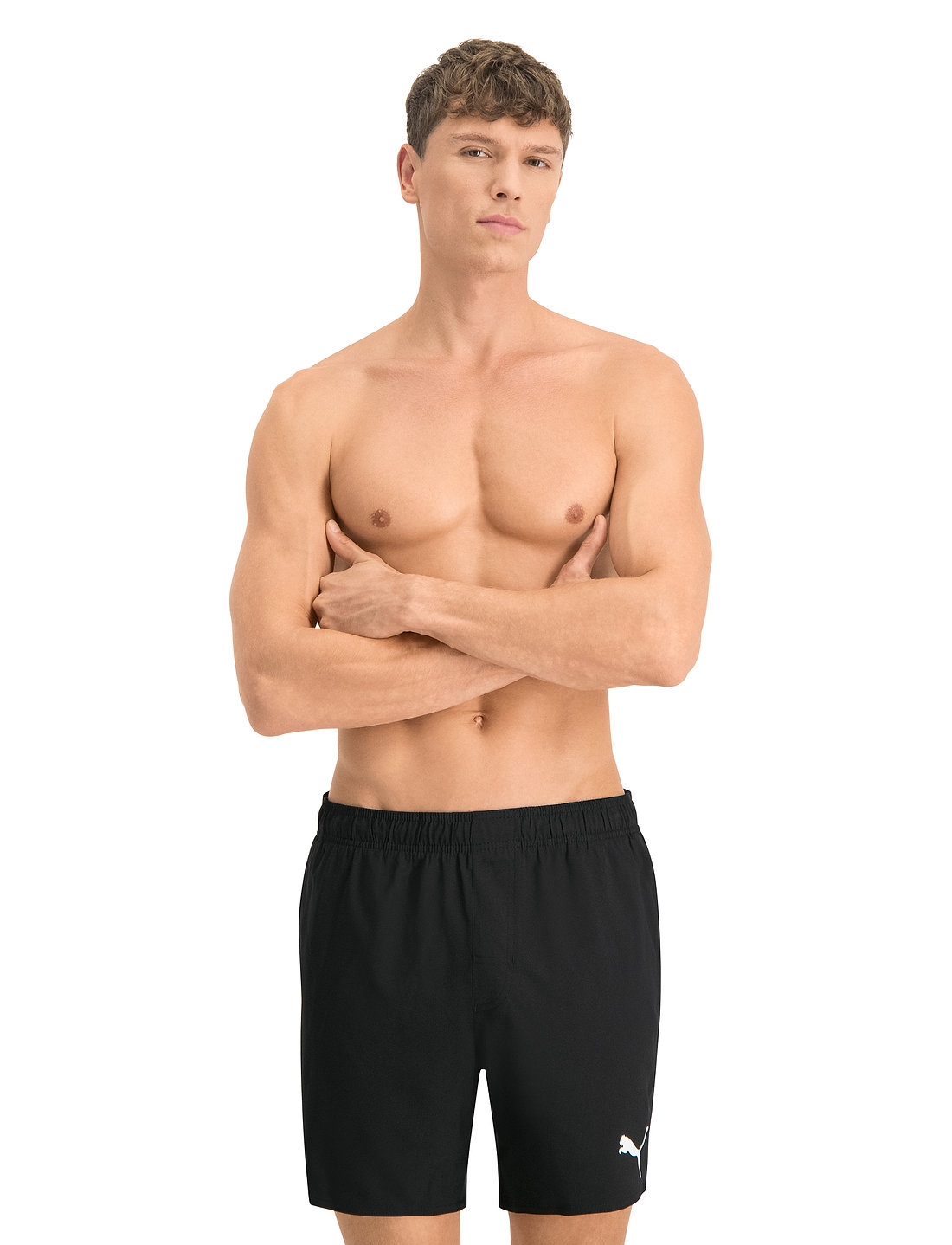 Puma Swim - PUMA SWIM MEN MID SHORTS 1P - badebukser - black - 0