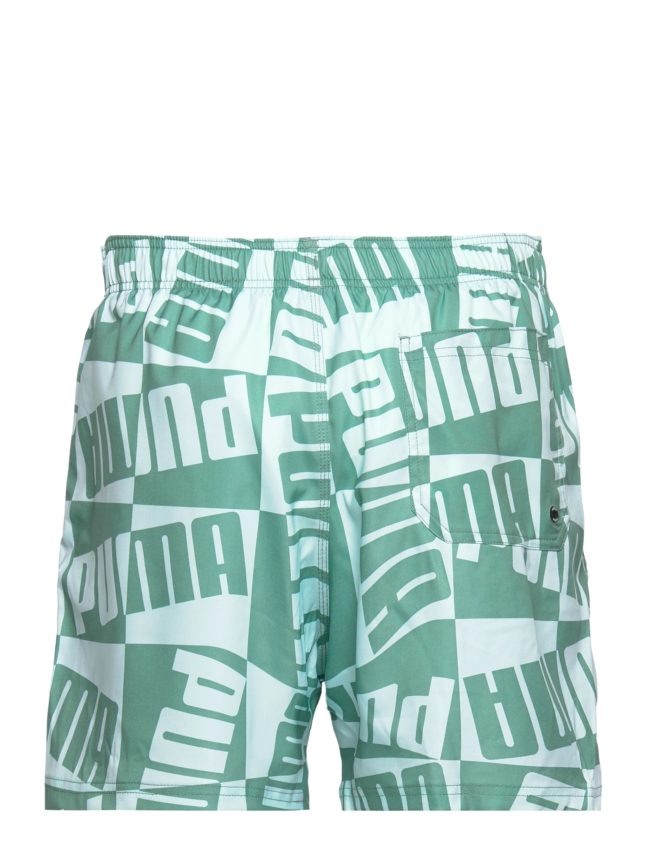 Puma Swim - PUMA SWIM MEN BLOCK LOGO MID SHORTS - mineral blue combo - 1