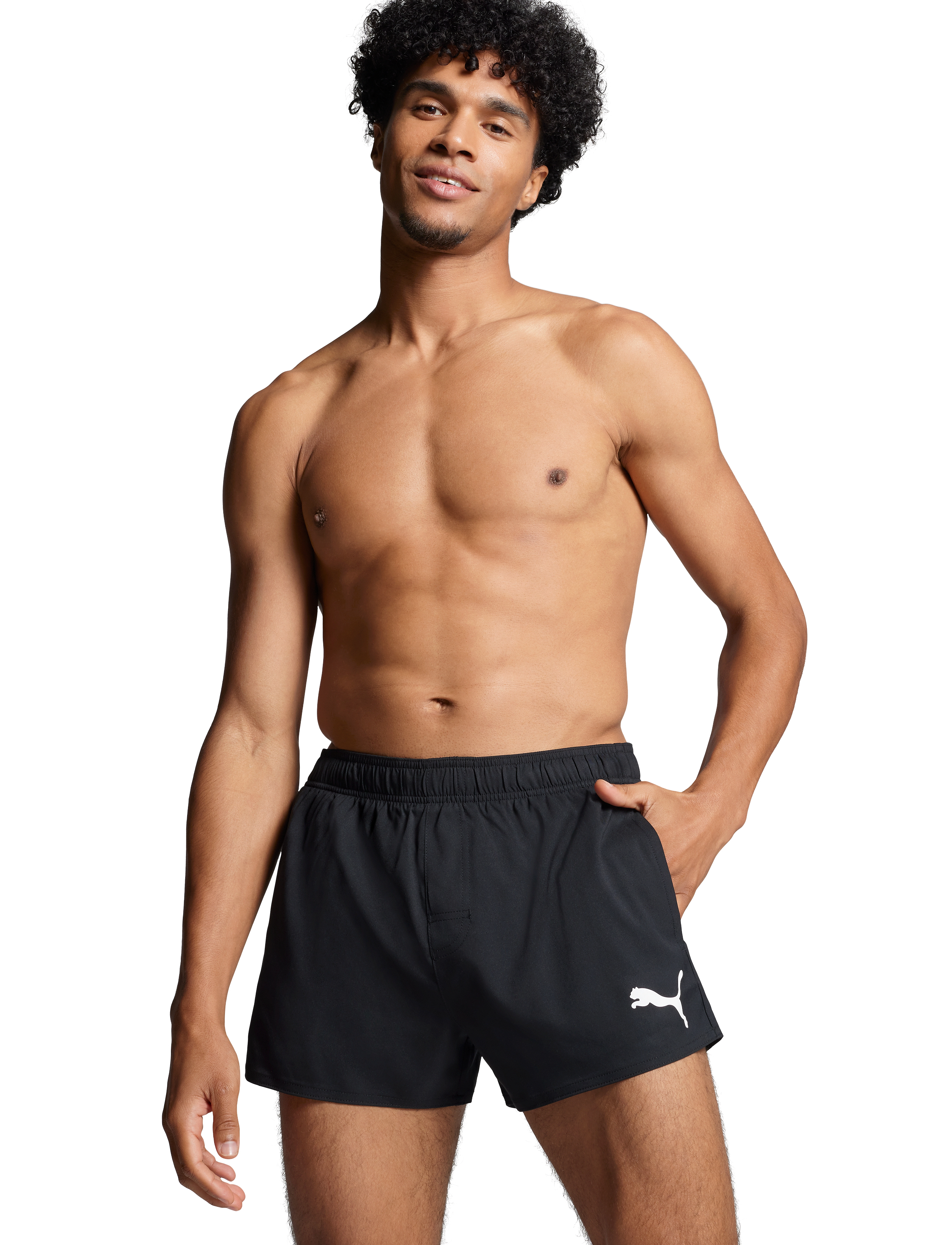 Puma Swim Men Short Shorts 1P, XXL, Sport, Schwarz - Shorts, Männerswear