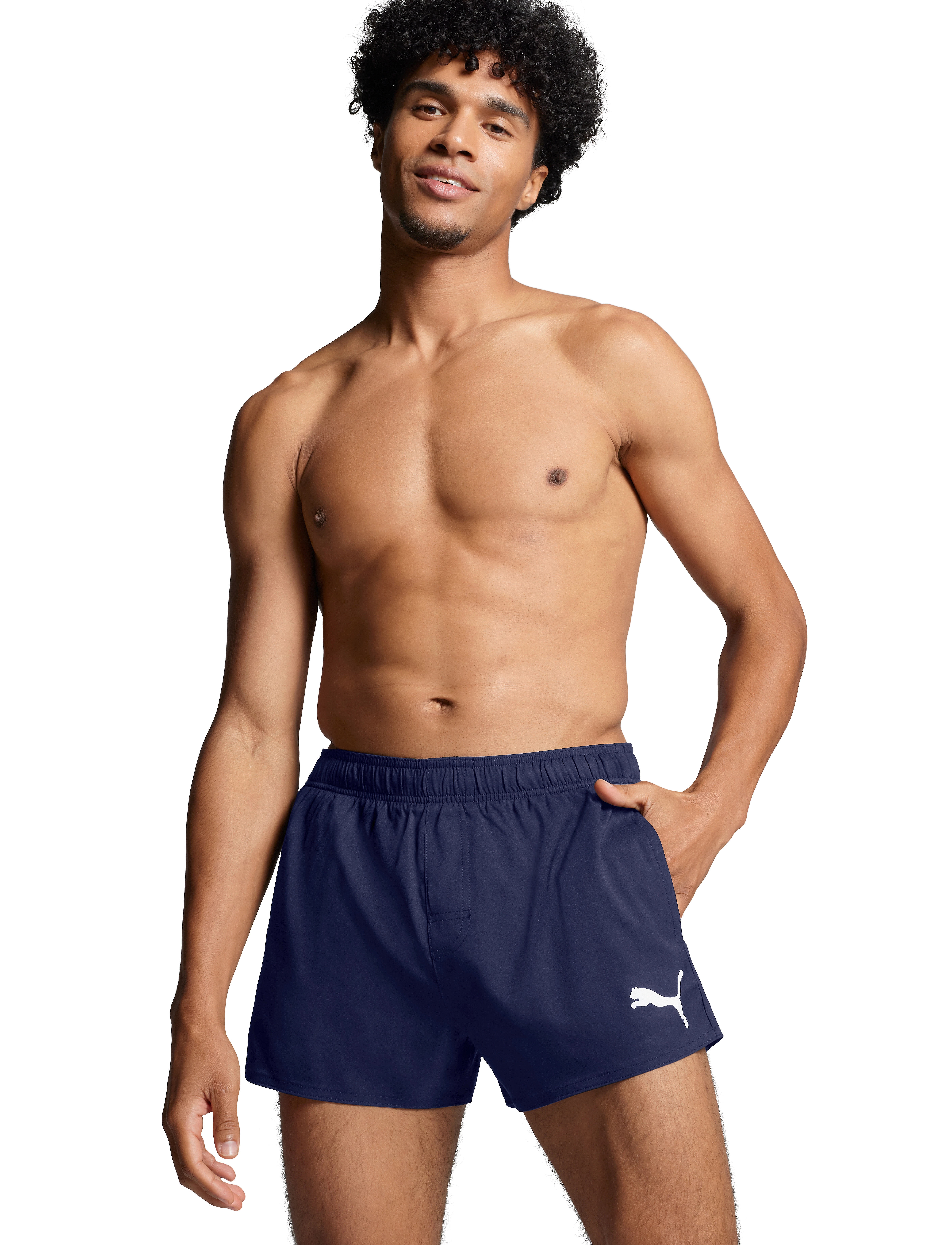 Puma Swim Men Short Shorts 1P, L, Sport, Marineblau - Shorts, Männerswear