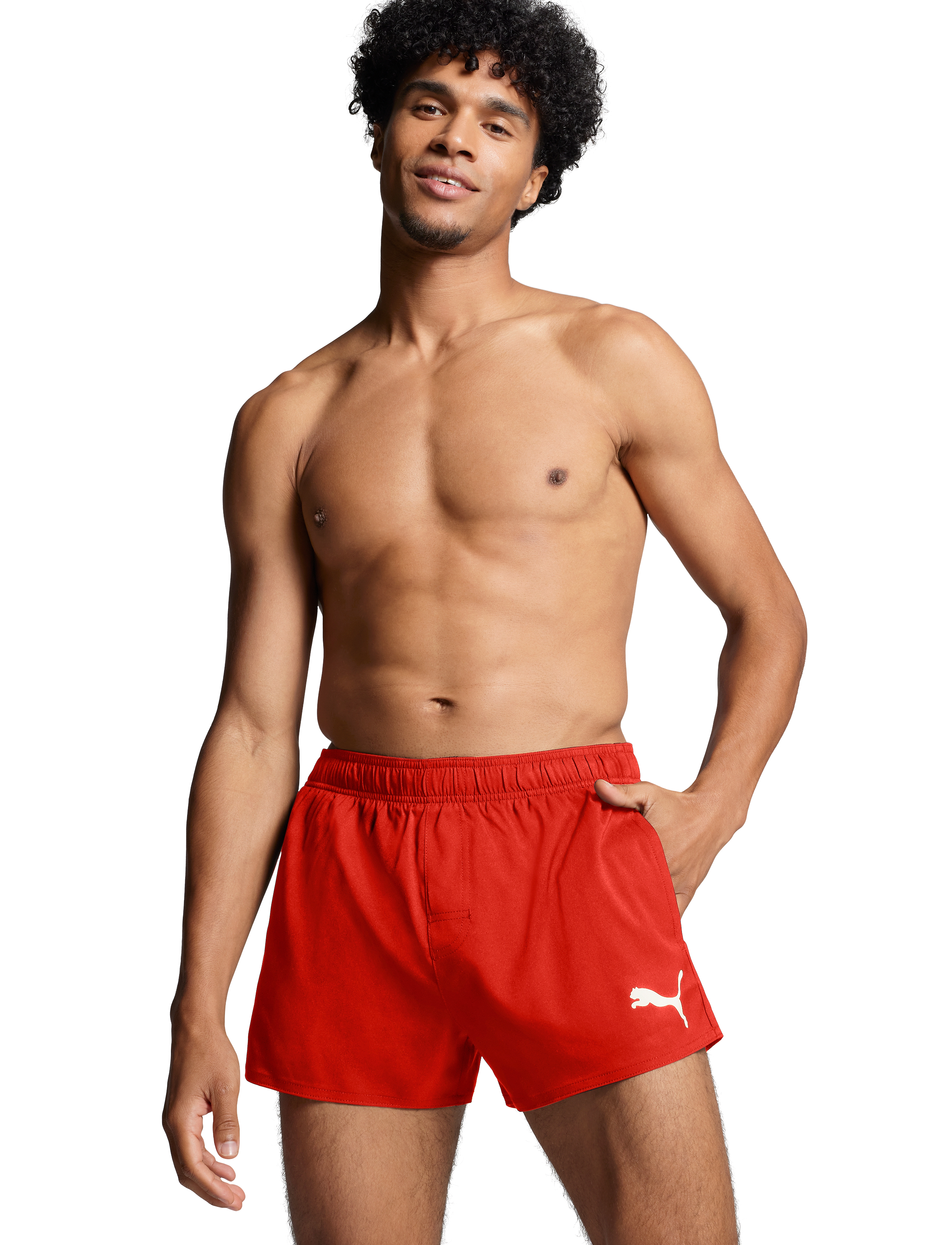 Puma Swim Men Short Shorts 1P, XS, Sport, Rot - Shorts, Männerswear