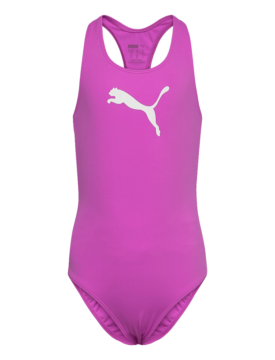 Puma Swim - PUMA SWIM GIRLS RACERBACK SWIMSUIT 1P - badeanzüge - electric orchid - 0