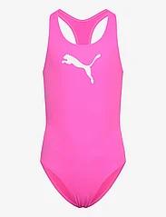 Puma Swim - PUMA SWIM GIRLS RACERBACK SWIMSUIT - gode sommertilbud - fluo pink - 0