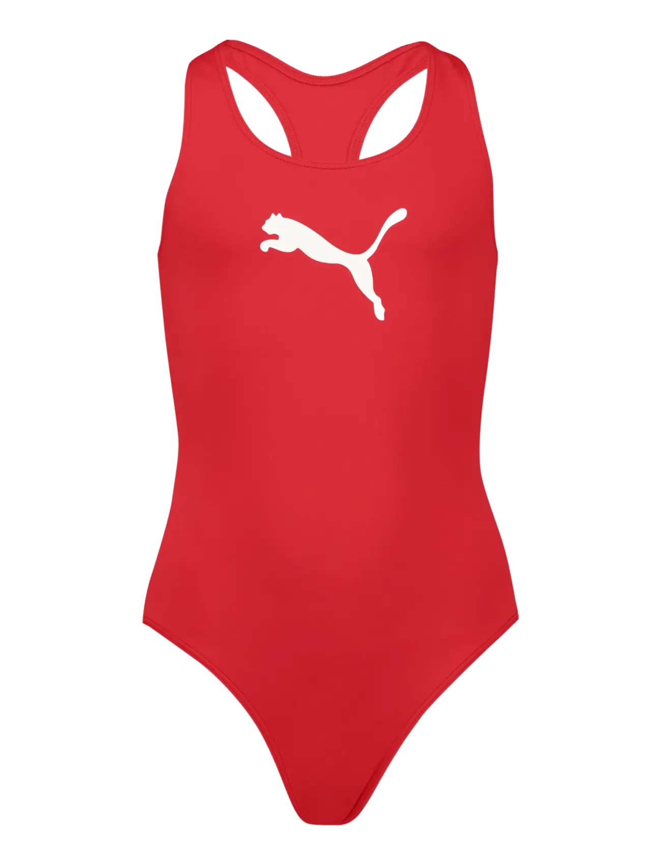 PUMA SWIM Puma Swim Mädchen Racerback Badeanzug 1P Rot - 128 - Kinder