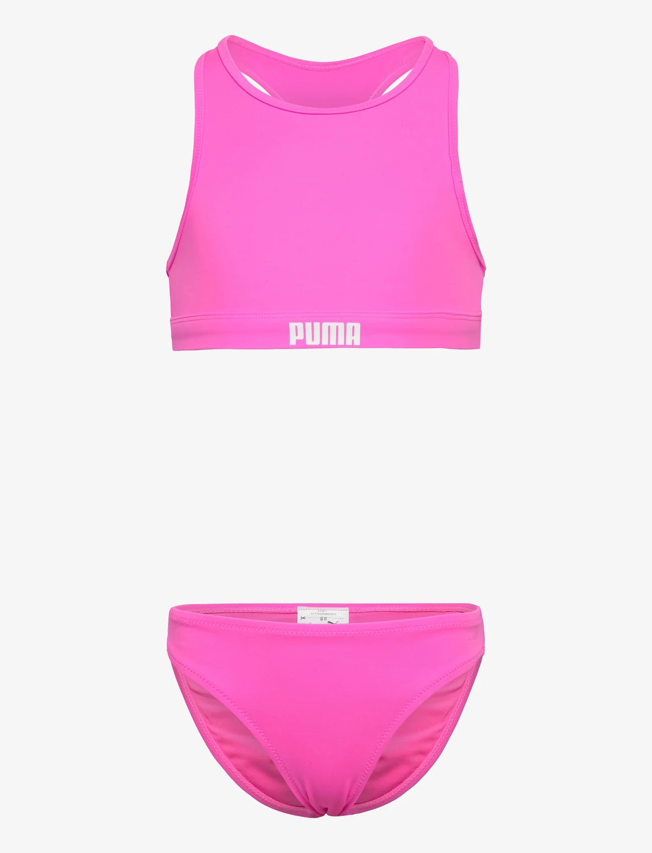 Puma Swim - PUMA SWIM GIRLS RACERBACK BIKINI SE - bikini - fluo pink - 0