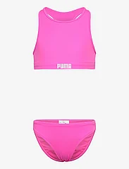 Puma Swim - PUMA SWIM GIRLS RACERBACK BIKINI SE - bikini - fluo pink - 0