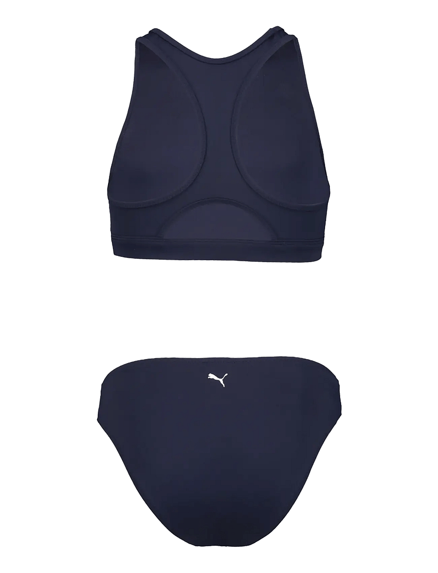 Puma Swim - PUMA SWIM GIRLS RACERBACK BIKINI SET 1P - maudymosi kostiumėliai - navy - 1