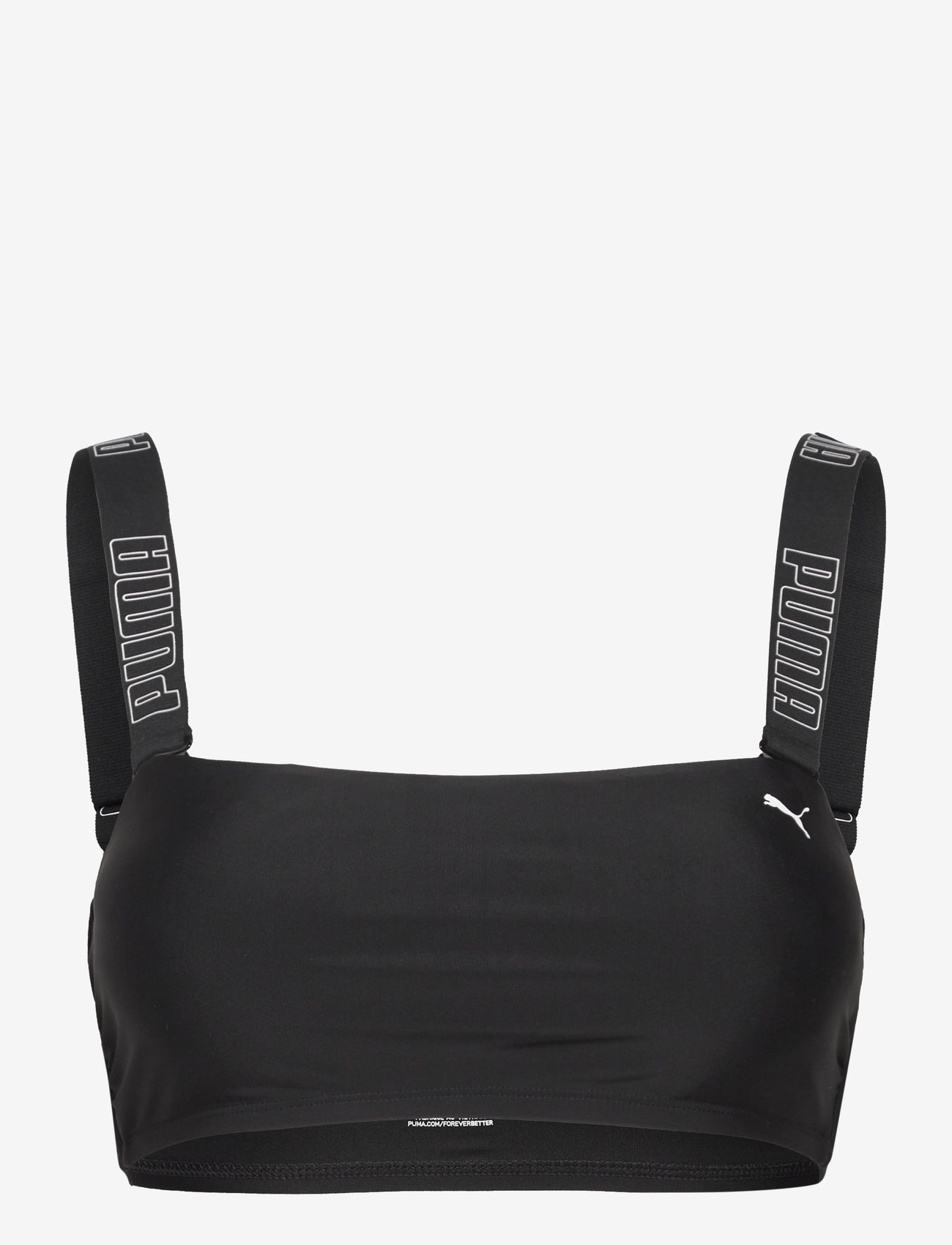 Puma Swim - PUMA SWIM WOMEN BANDEAU TOP 1P - sports swimwear - black - 1
