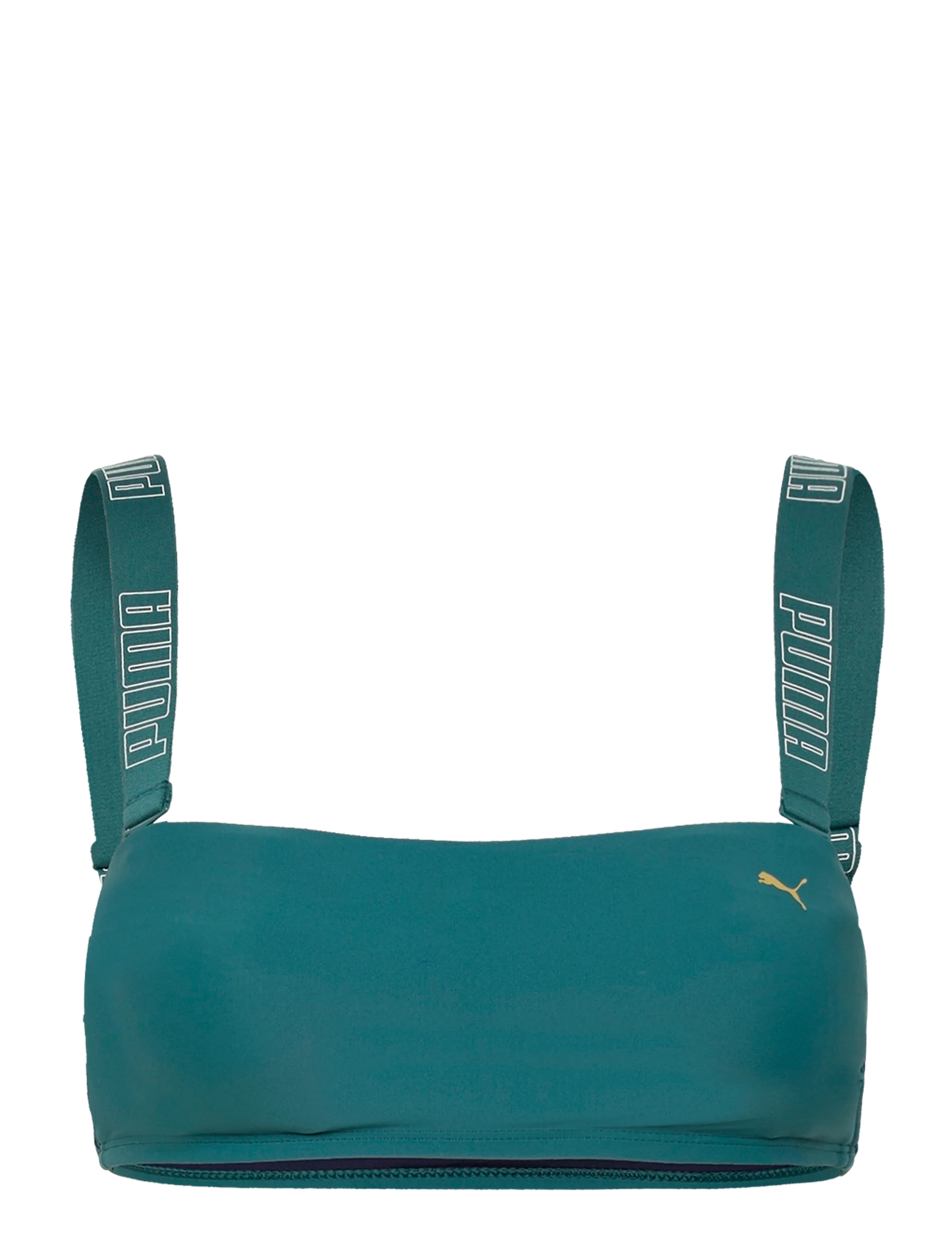 Puma Swim Puma Swim Women Bandeau Top 1P, XS, Green, Bikinitoppe > Bandeau-Bikinitoppe, Dame