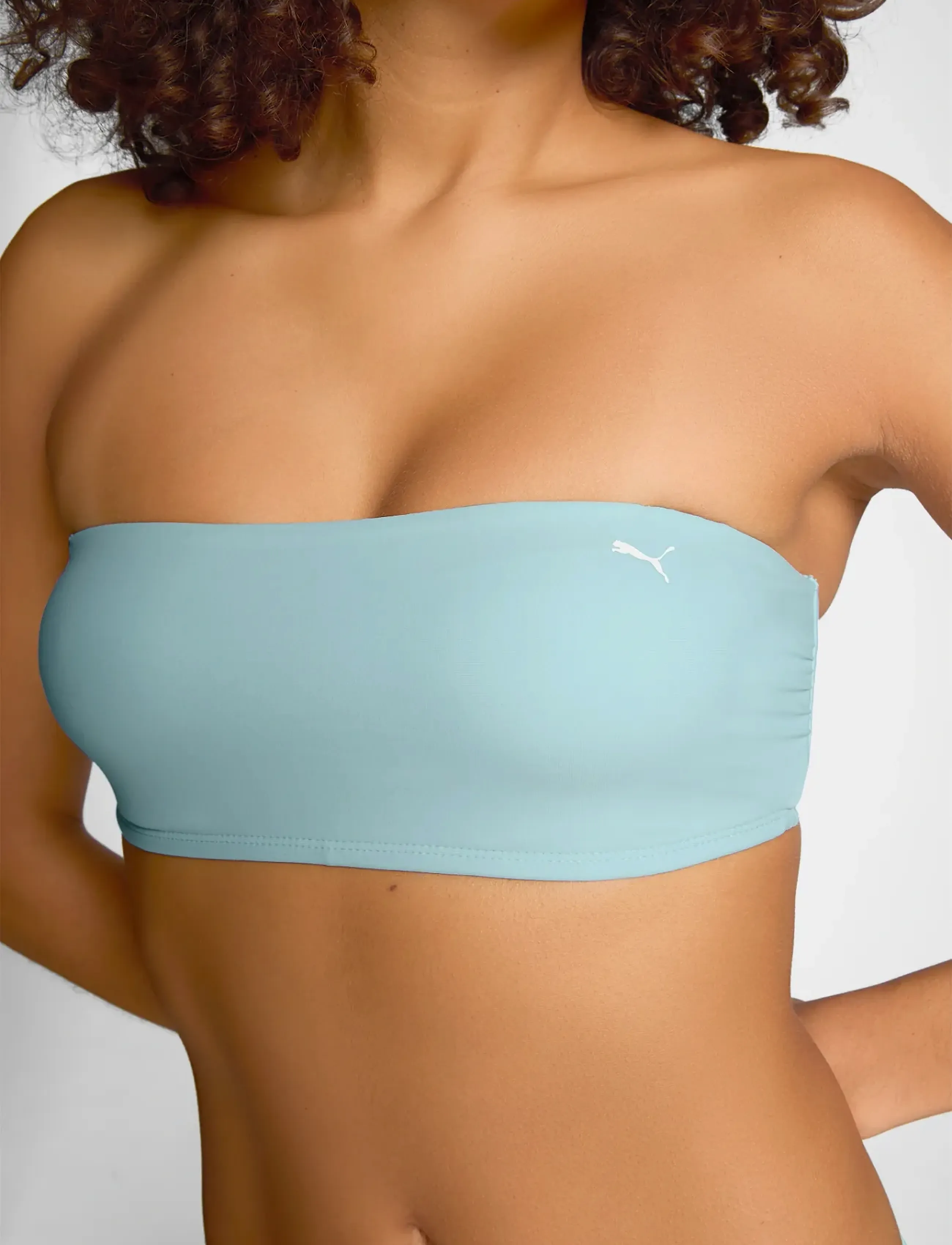 Puma Swim - PUMA SWIM WOMEN BANDEAU TOP 1P - bikinis - mint - 5