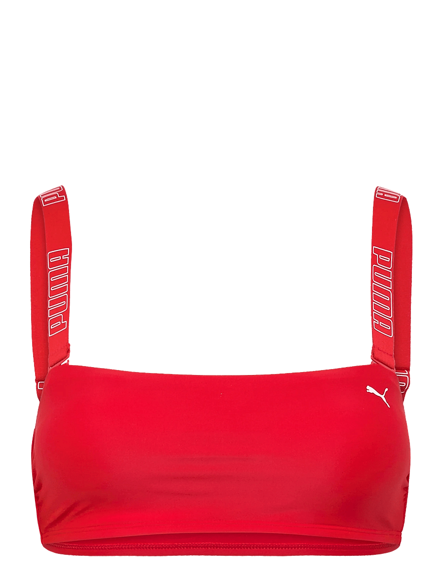 Puma Swim - PUMA SWIM WOMEN BANDEAU TOP 1P - maudymosi drabužiai - red - 1