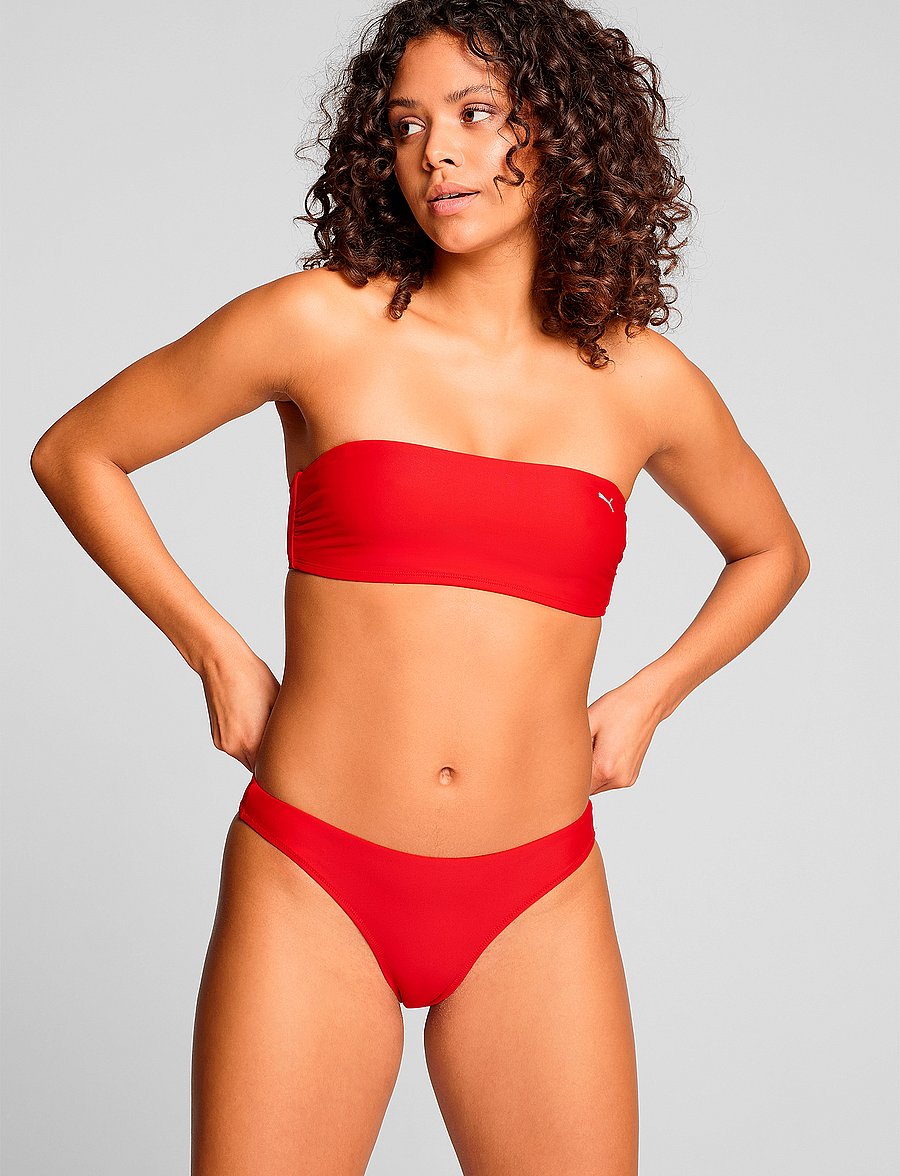 Puma Swim - PUMA SWIM WOMEN BANDEAU TOP 1P - maudymosi drabužiai - red - 0