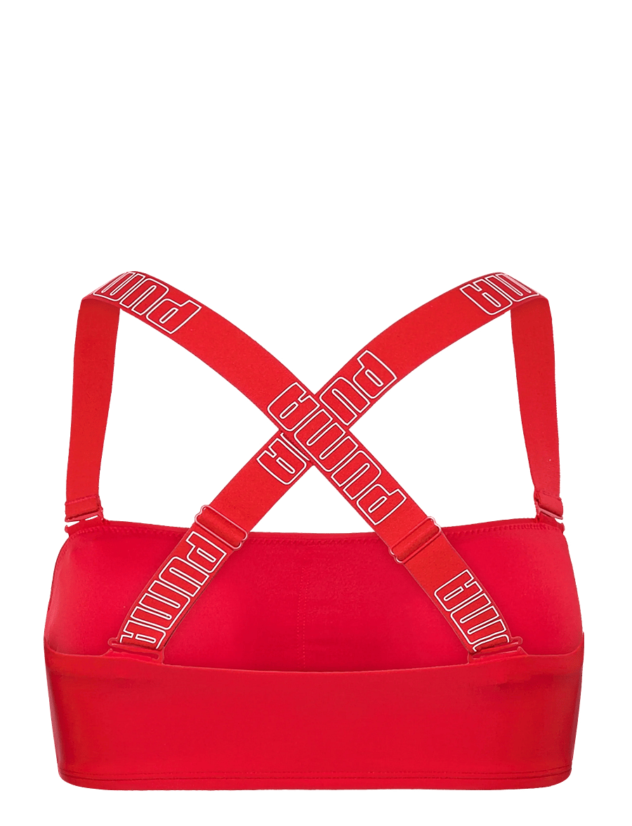 Puma Swim - PUMA SWIM WOMEN BANDEAU TOP 1P - maudymosi drabužiai - red - 3