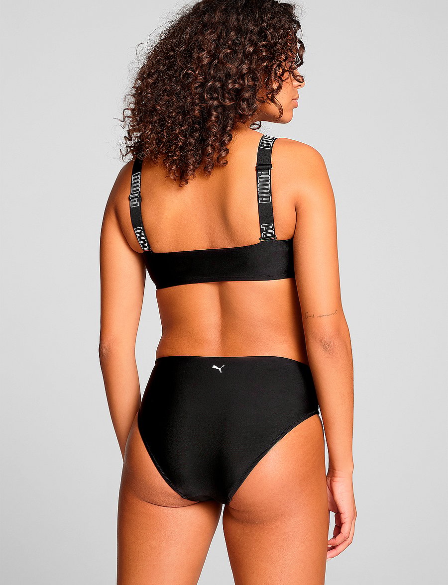 Puma Swim - PUMA SWIM WOMEN HIGH WAIST BRIEFS 1P - bikinis - black - 3