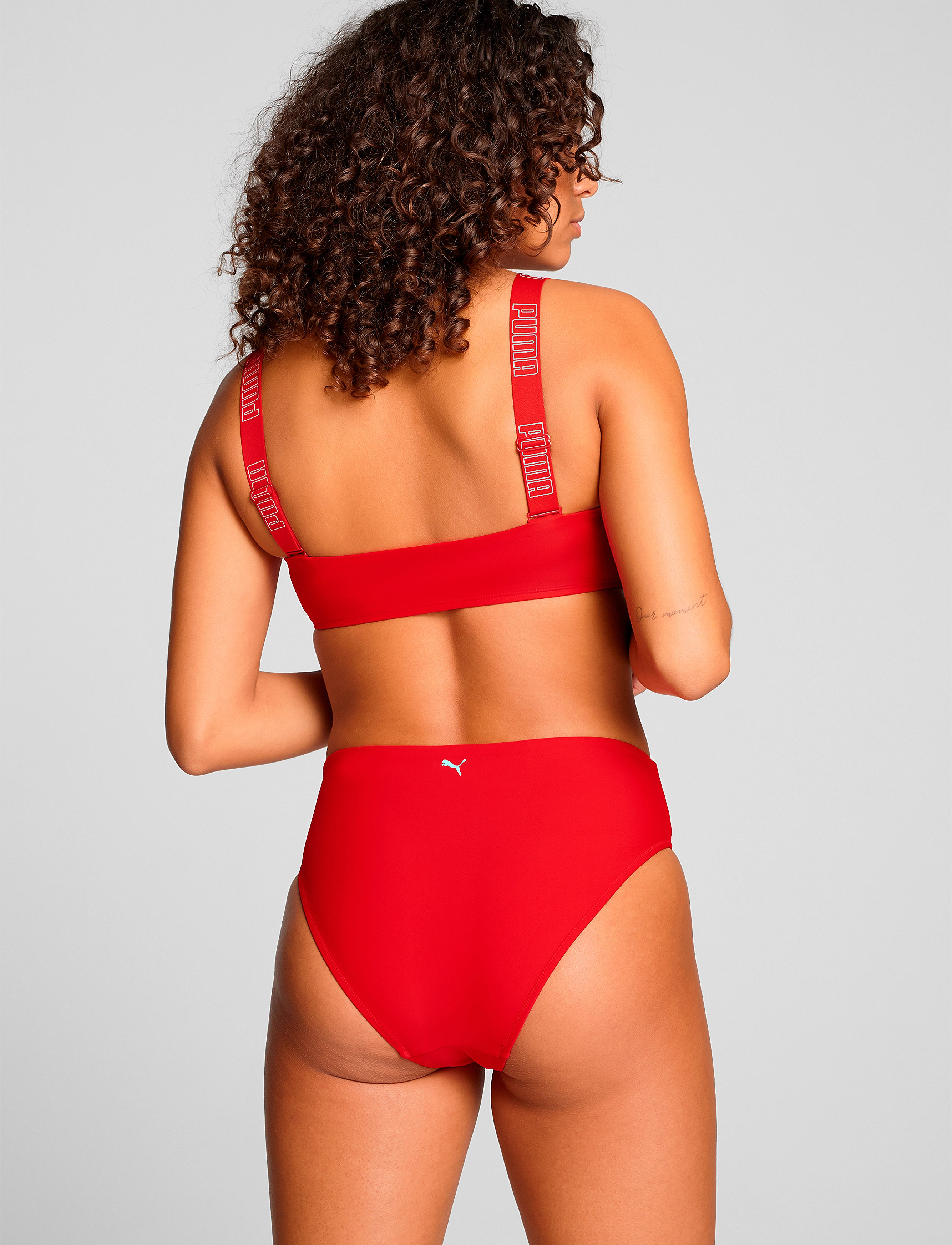 Puma Swim - PUMA SWIM WOMEN HIGH WAIST BRIEFS 1P - sport-bademode - red - 3