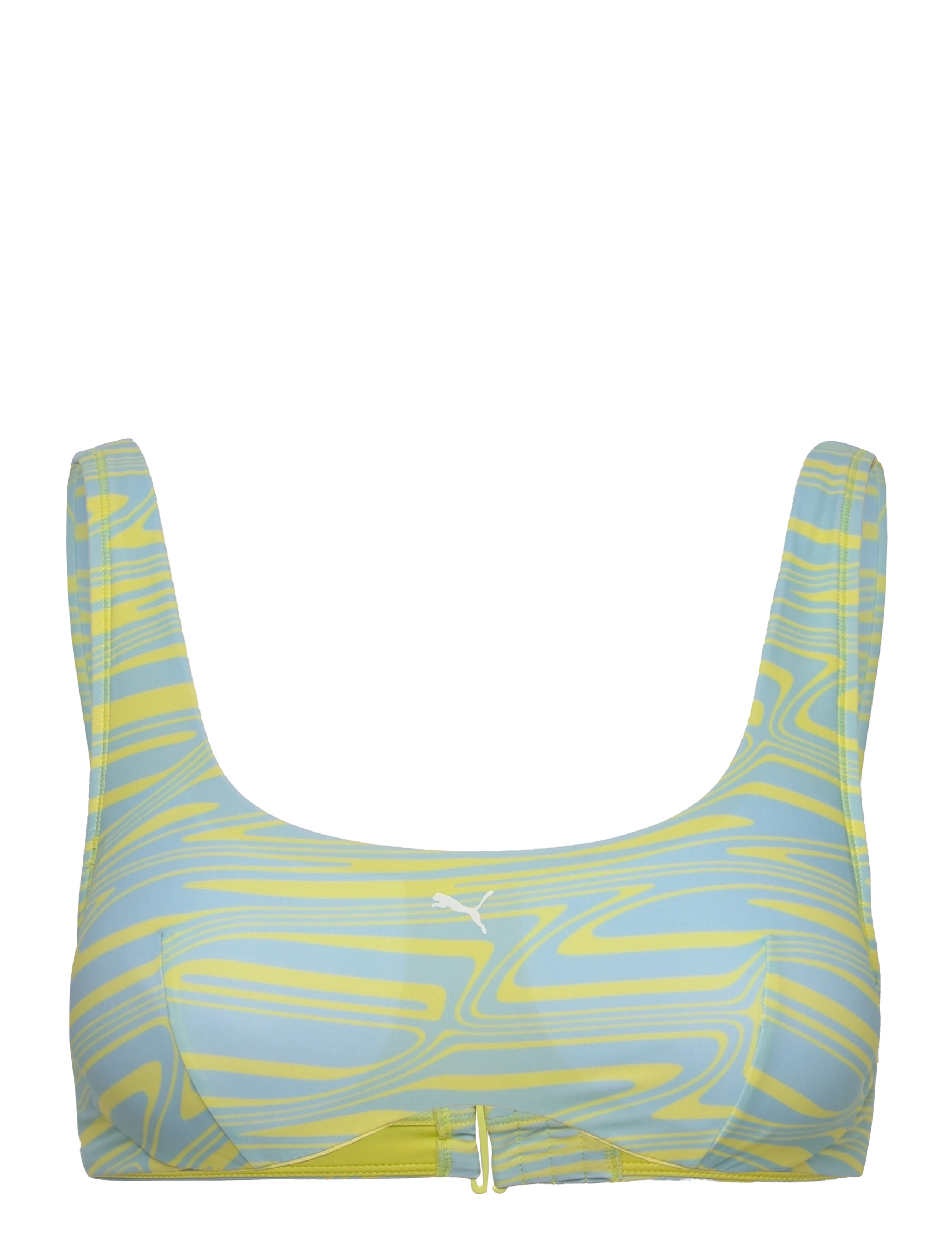 Puma Swim PUMA SWIM WOMEN PRINTED SCOOP TOP 1P - PUMA Swim - LEMON / MINT / green