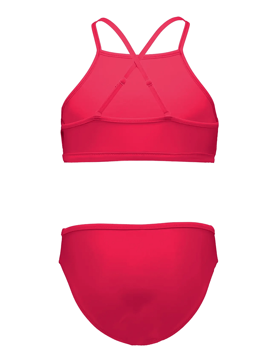 Puma Swim - PUMA SWIM GIRLS CLUB HOUSE BIKINI SET 1P - bikinis - bright red - 1