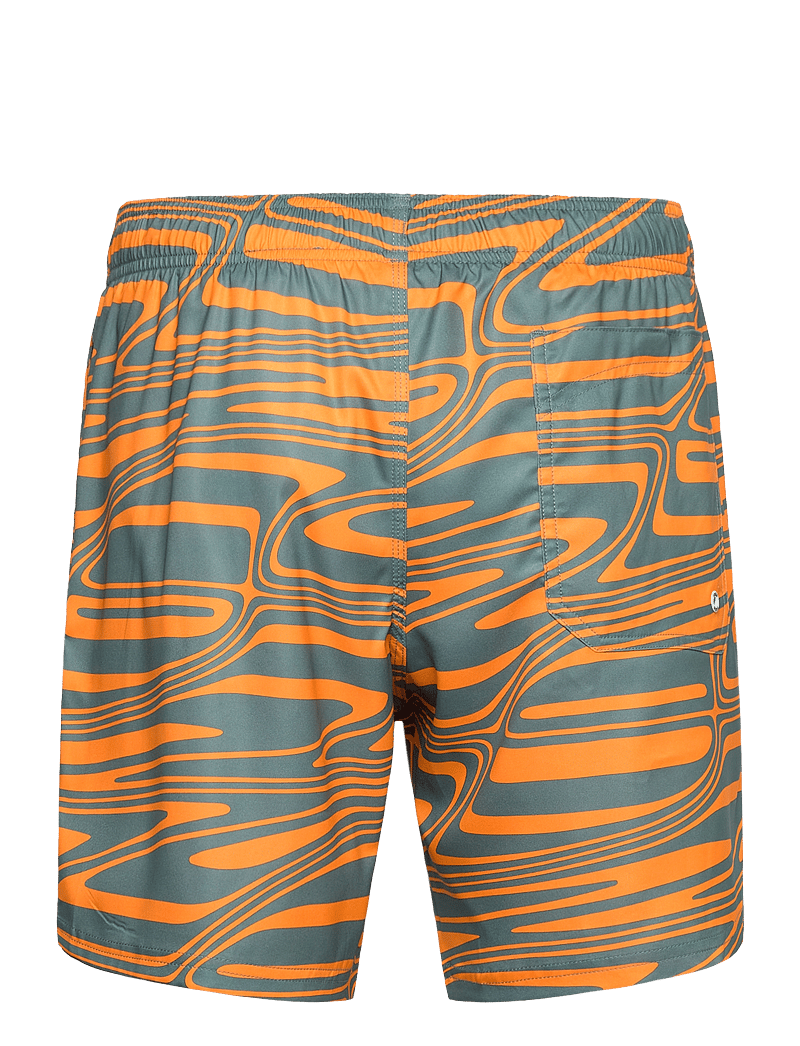 Puma Swim - PUMA SWIM MEN FORMSTRIP MID SHORTS 1P - badebukser - orange / dark sage - 1