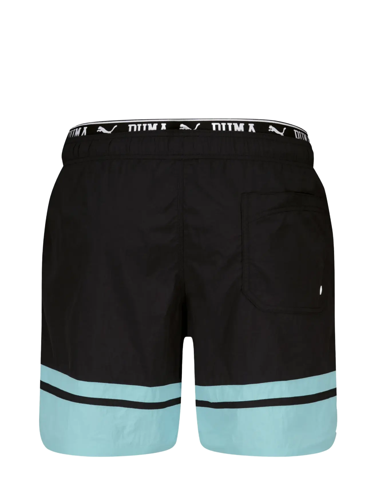 Puma Swim - PUMA SWIM MEN COLOUR BLOCK MID SHORTS 1P - black / mint - 2