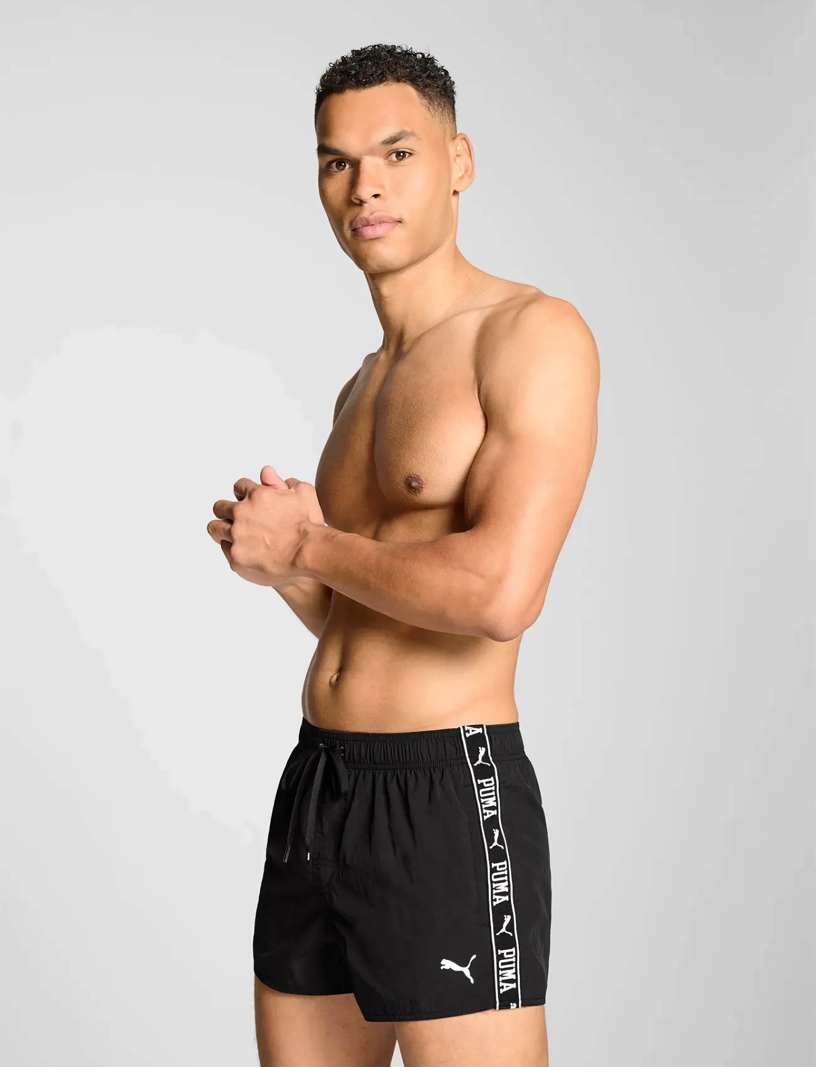 Puma Swim - PUMA SWIM MEN CRINKLE SHORT SHORTS 1P - black - 4