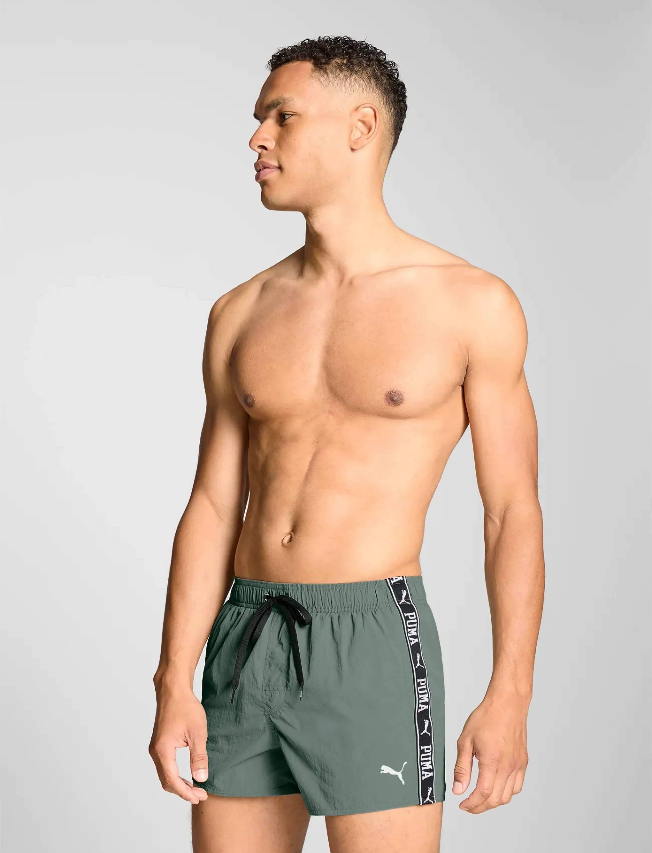 Puma Swim - PUMA SWIM MEN CRINKLE SHORT SHORTS 1P - dark sage - 4