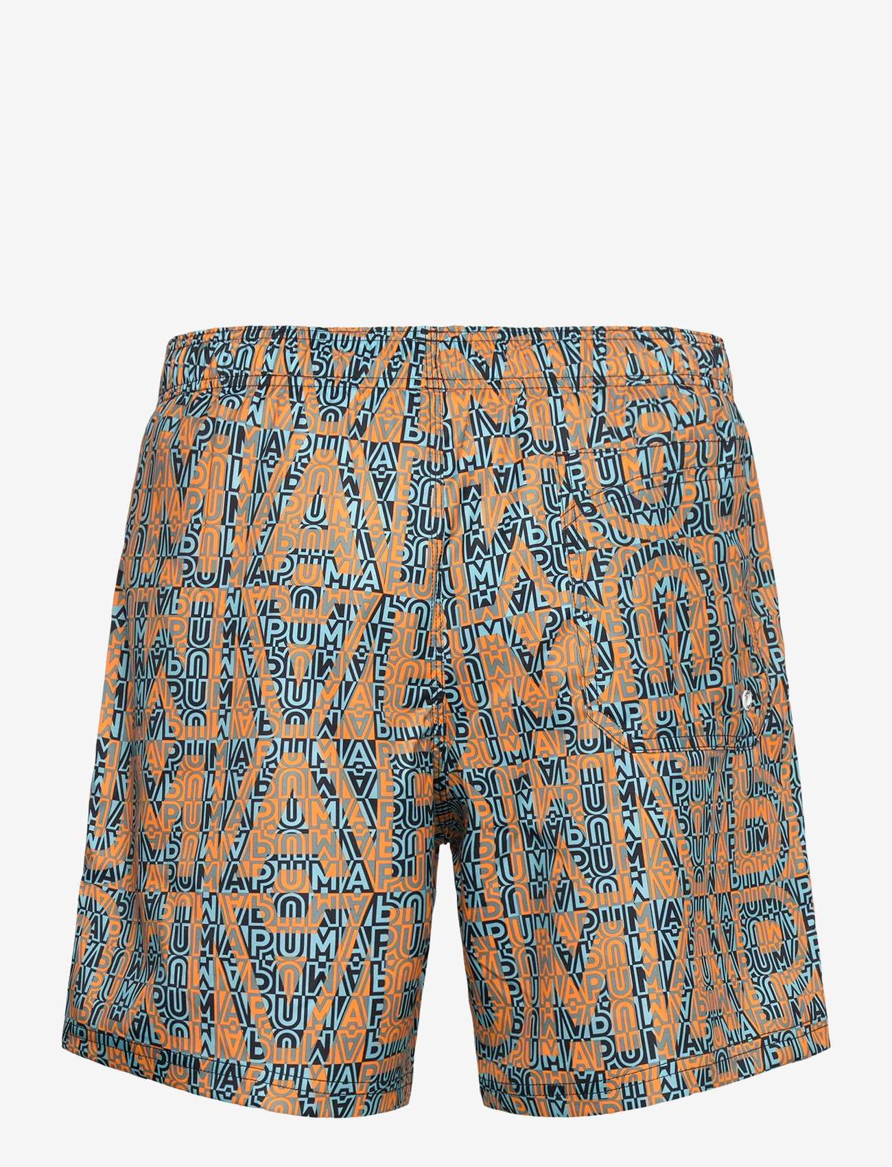 Puma Swim - PUMA SWIM MEN PRINTED MID SHORTS 1P - szorty kąpielowe - orange / mint - 1