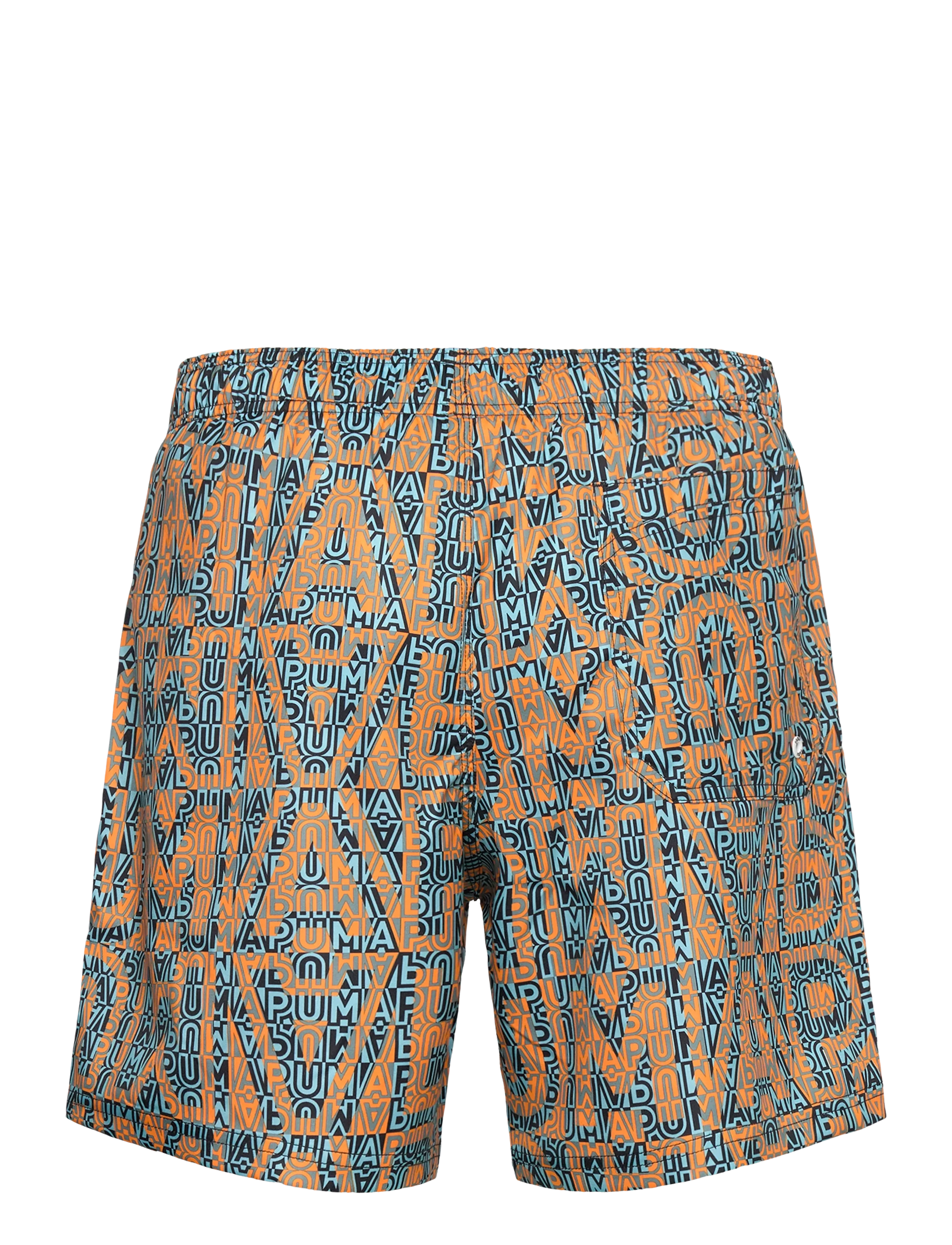 Puma Swim - PUMA SWIM MEN PRINTED MID SHORTS 1P - lühikesed ujumispüksid - orange / mint - 1