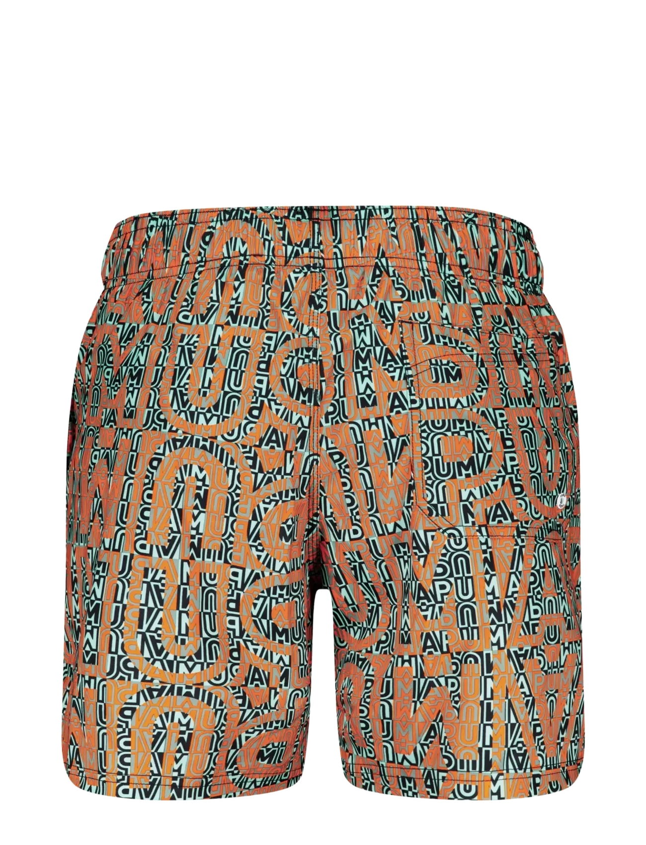 Puma Swim - PUMA SWIM MEN PRINTED MID SHORTS 1P - badehosen - orange / mint - 2