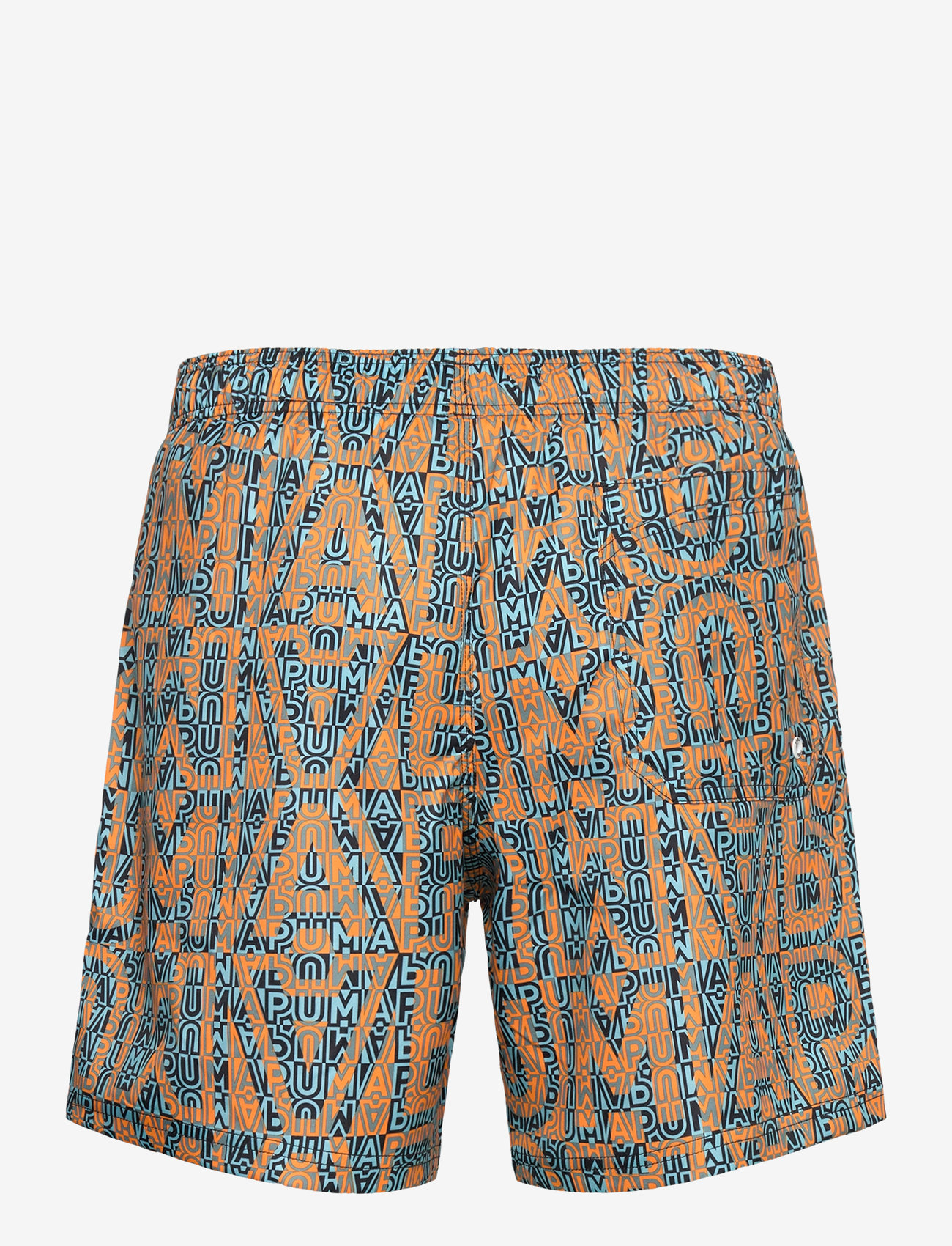 Puma Swim - PUMA SWIM MEN PRINTED MID SHORTS 1P - szorty kąpielowe - orange / mint - 3