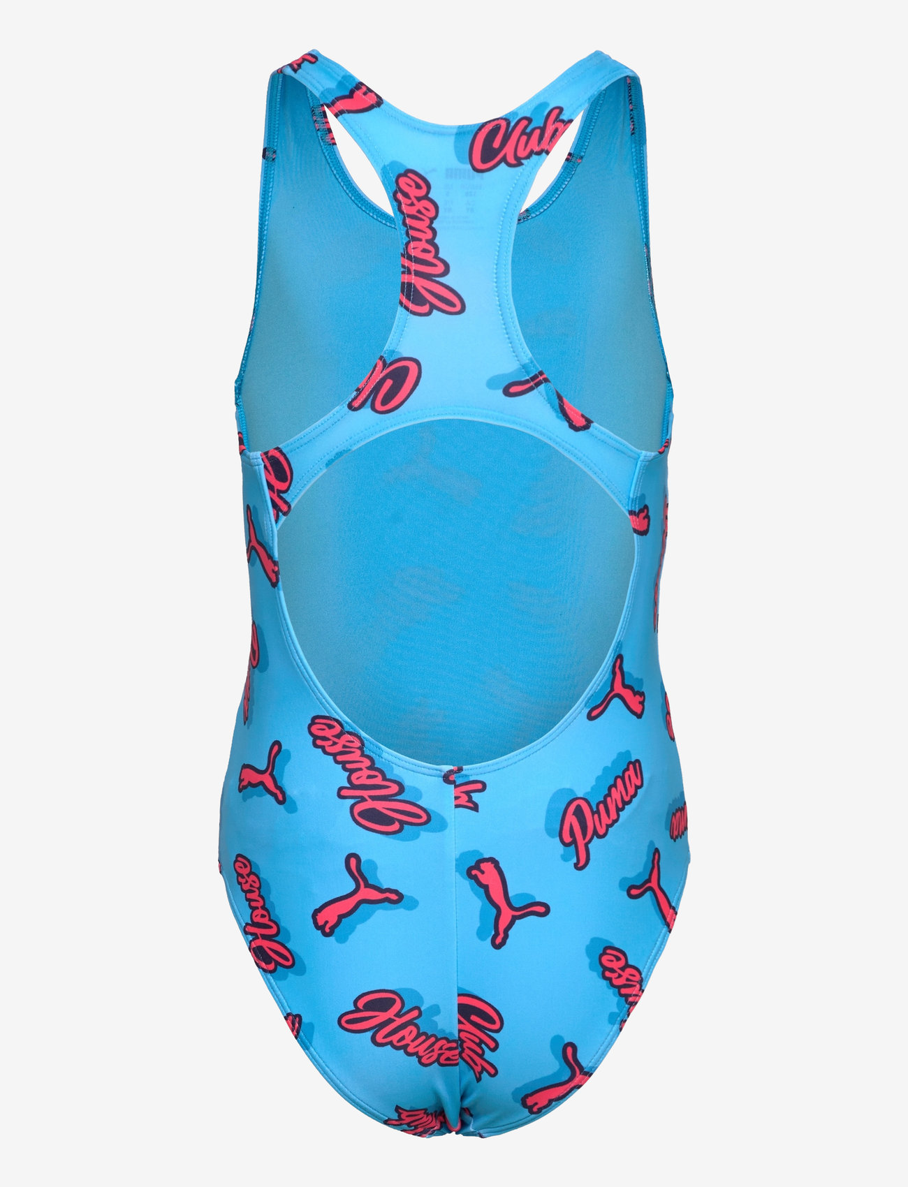 Puma Swim - PUMA SWIM GIRLS PRINTED SWIMSUIT 1P - blue / bright red - 1