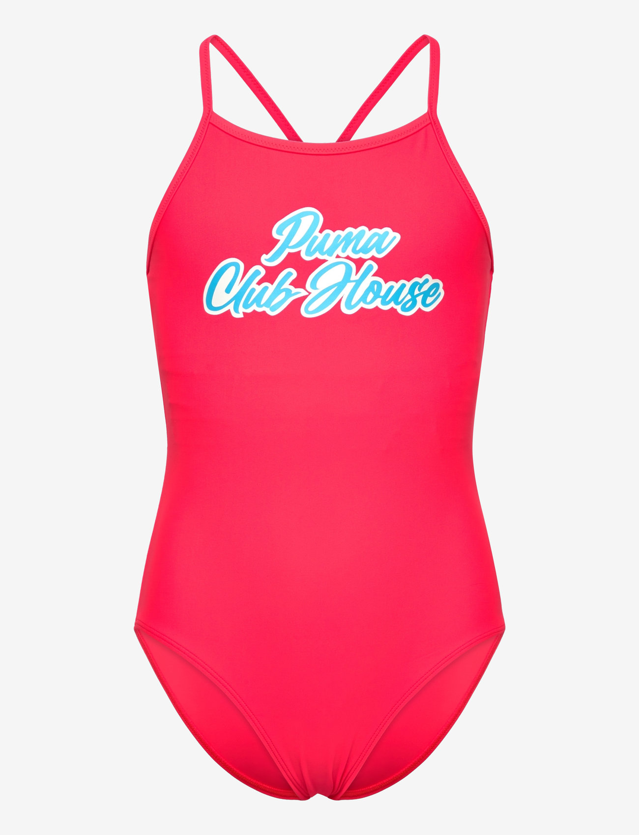 Puma Swim - PUMA SWIM GIRLS CLUB HOUSE SWIMSUIT 1P - badeanzüge - bright red - 0