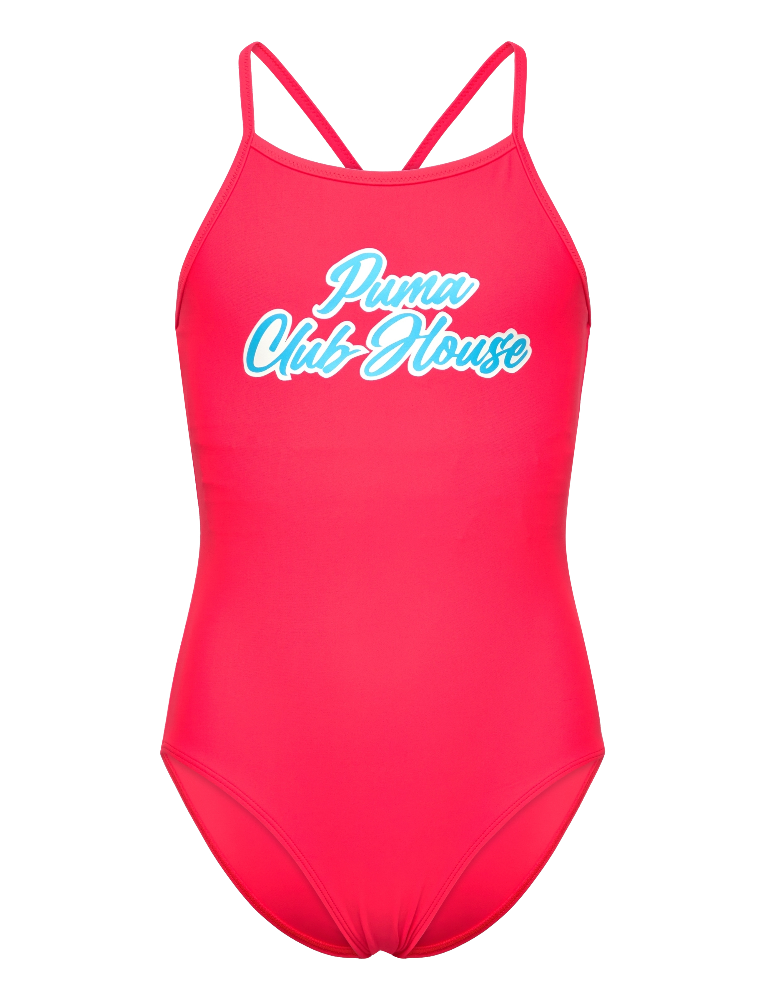 Puma Swim PUMA SWIM GIRLS CLUB HOUSE SWIMSUIT 1P - Badedrakter - BRIGHT RED / pink/rose