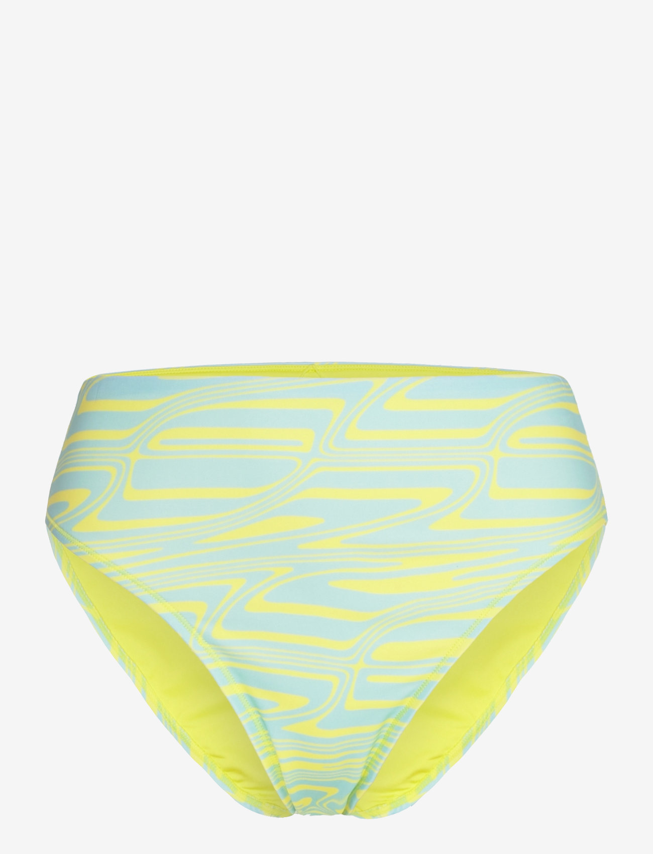 Puma Swim - PUMA SWIM WOMEN PRINTED HIGH BRIEFS 1P - sportiga badkläder - lemon / mint - 0