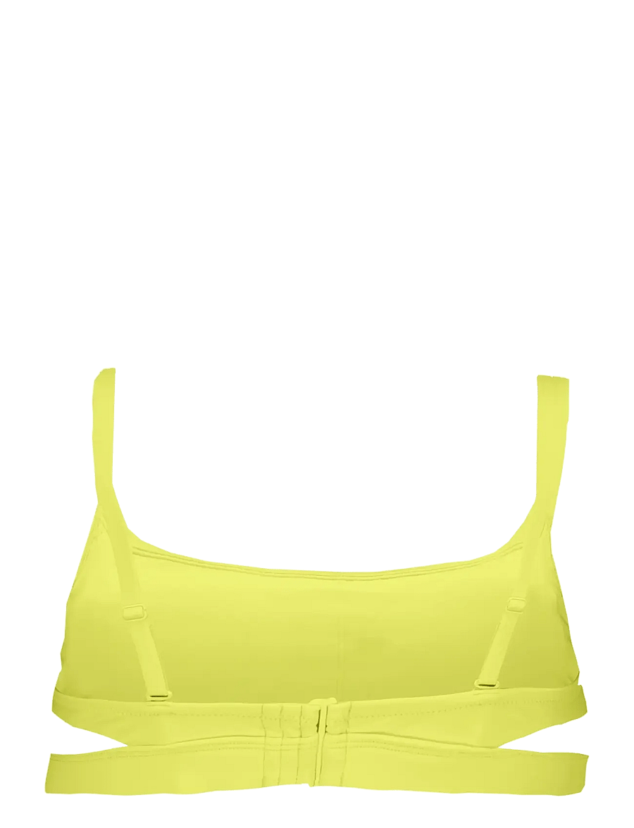 Puma Swim - PUMA SWIM WOMEN PEEKABOO TOP 1P - bikinis - lemon yellow - 1