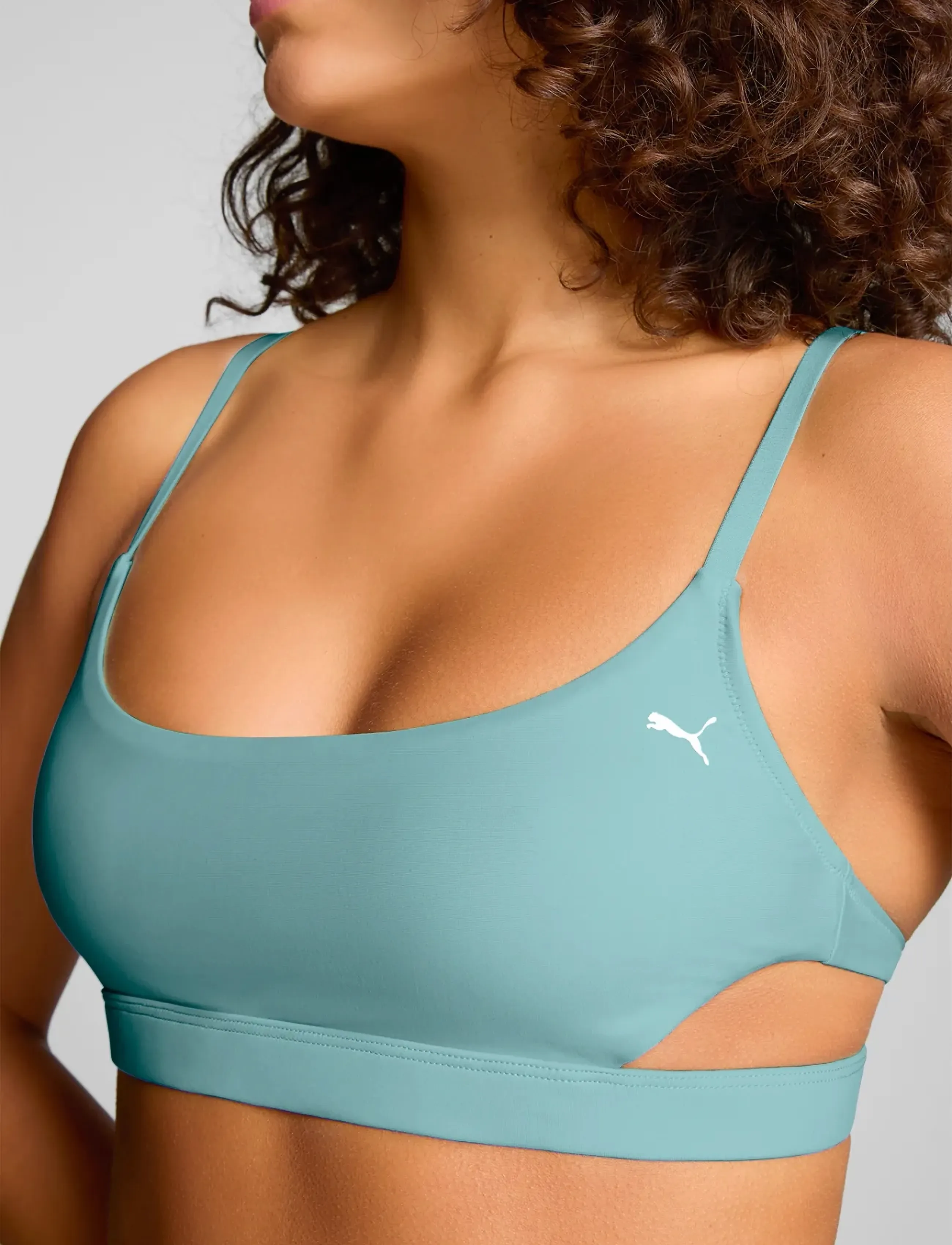 Puma Swim PUMA SWIM WOMEN PEEKABOO TOP 1P - PUMA - MINT / blue