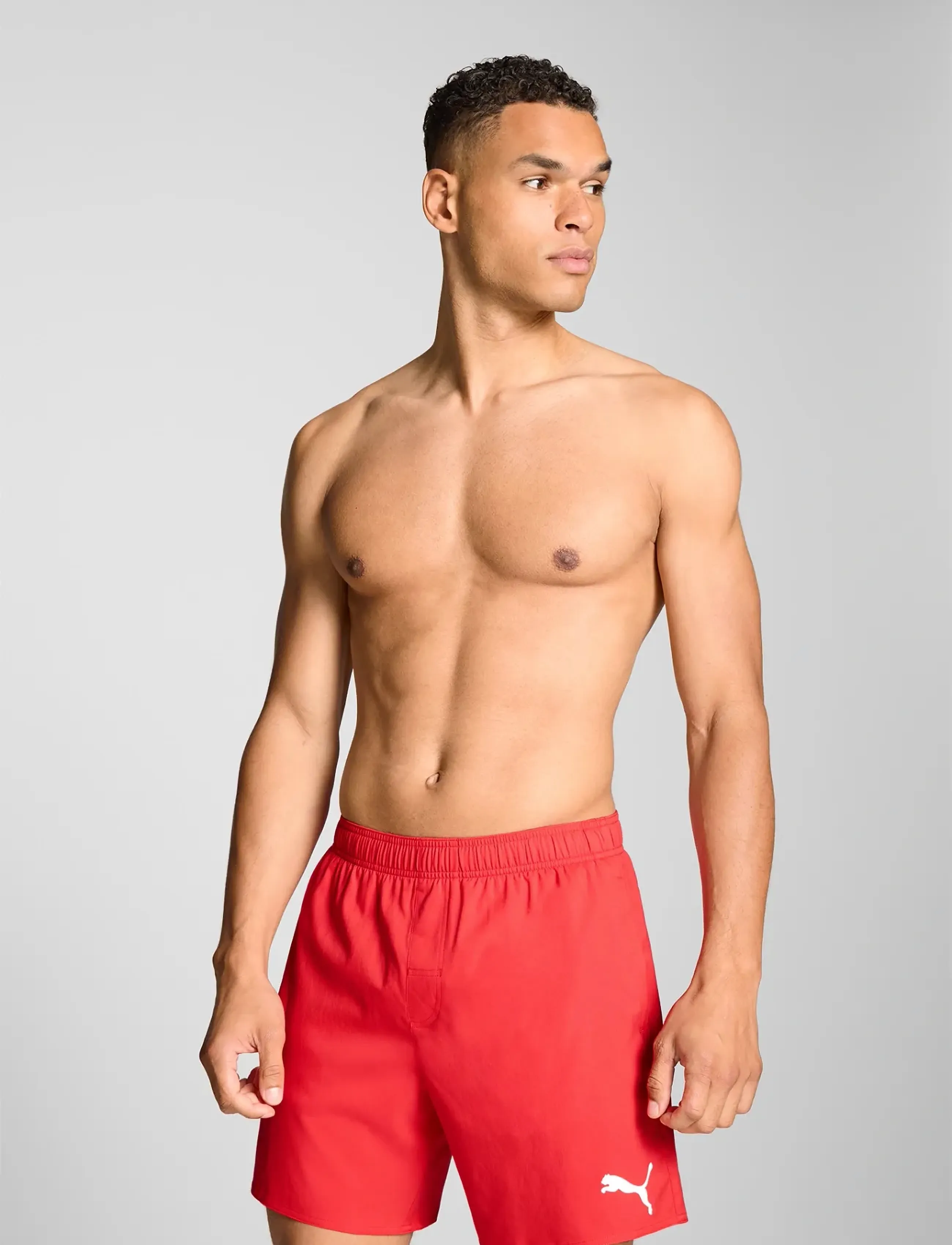 Puma Swim Men Mid Shorts 1P, XXL, Sport Bademode, Rot - Shorts, Männerswear