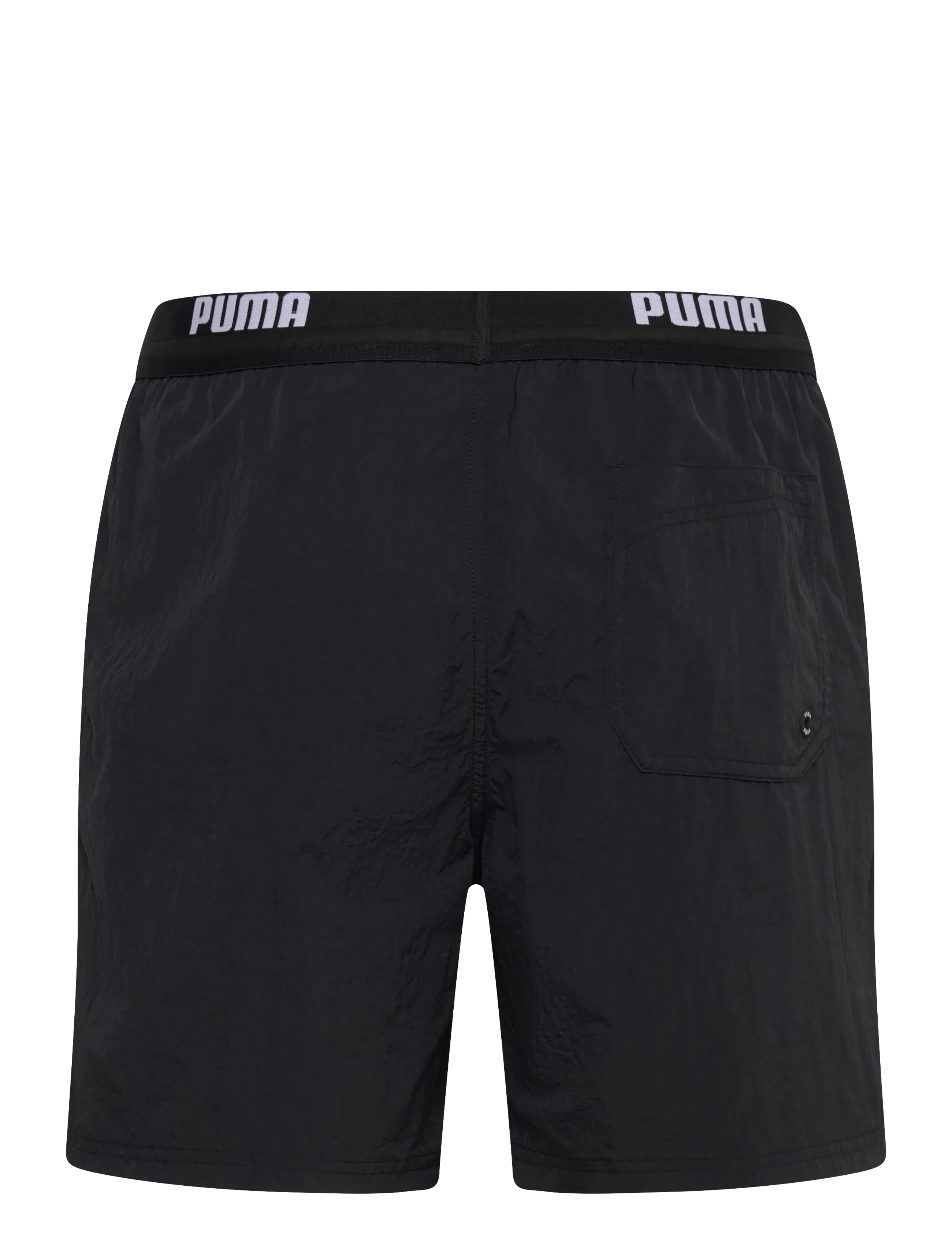 Puma Swim - PUMA SWIM MEN CRINKLE MID SHORTS 1P - badehosen - black - 1