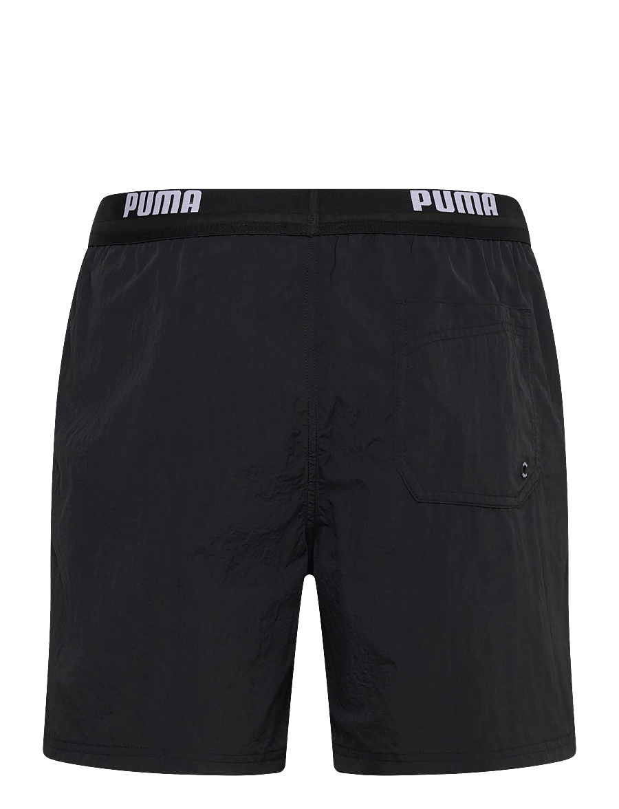 Puma Swim - PUMA SWIM MEN CRINKLE MID SHORTS 1P - badehosen - black - 1